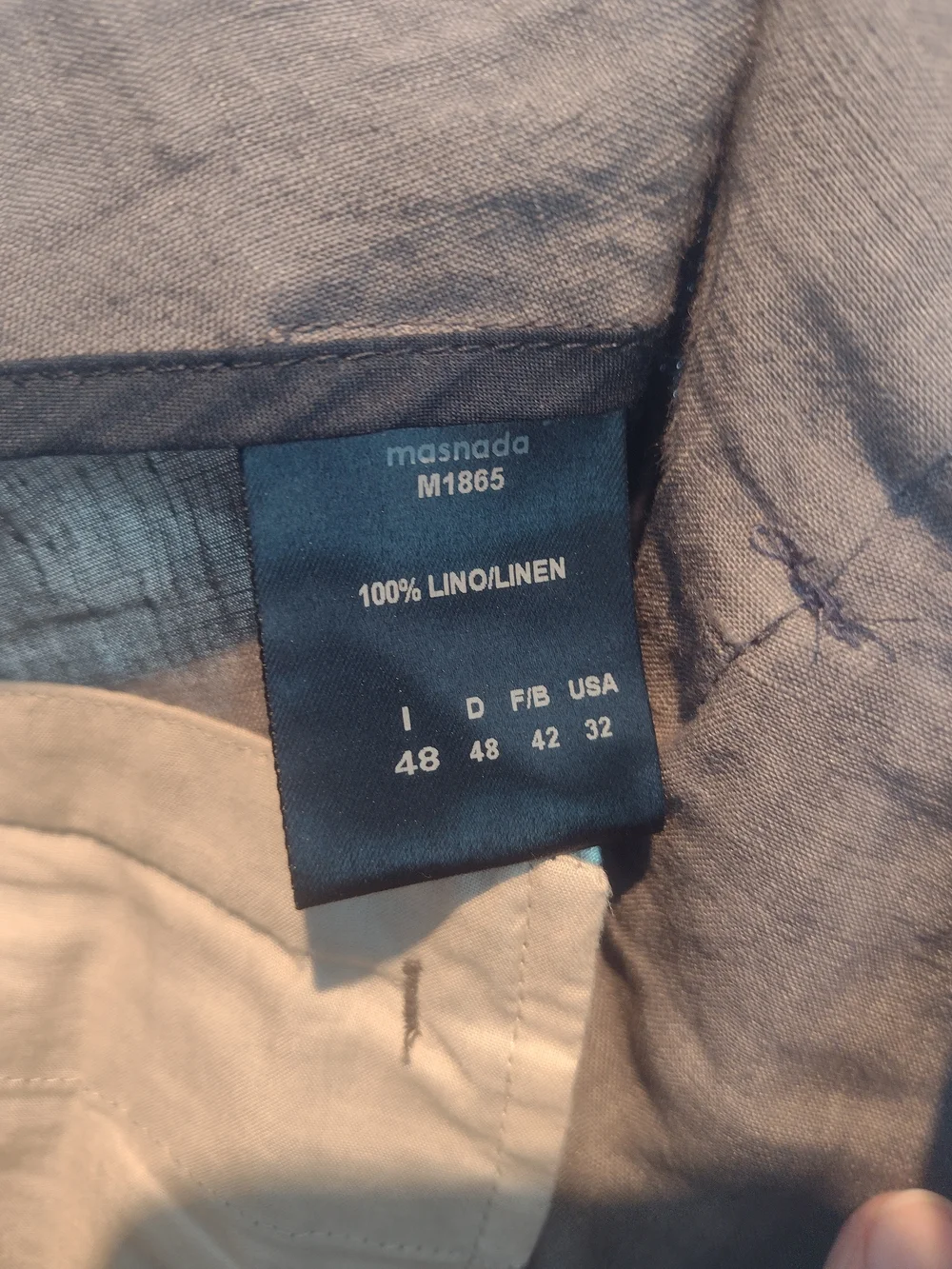 Men's Casual Linen-Blend Pants in Brown